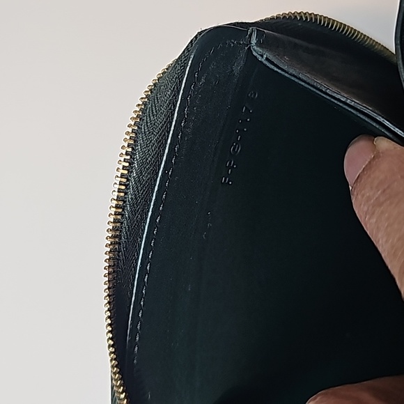 Celine Large Zipped Multifunction Bicolor Calf Leather green and navy blue - Picture 12 of 16